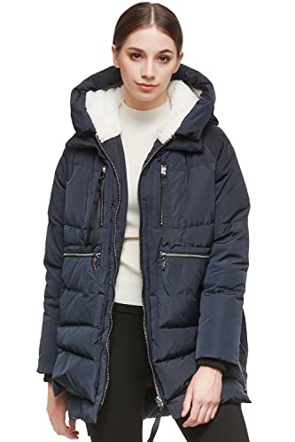Orolay Women's Thickened Down Jacket (M, Navy) #TOP2