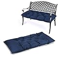 Yddsky 59 inch Waterproof Indoor/Outdoor Garden Bench Seat Cushions,Thicken Patio Bench Soft Rocking Chairs Pad Lounger Seat for Porch Wicker Loveseat Settee (59x19.6x3.9 inch,Navy