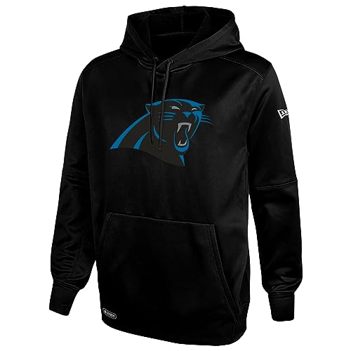 New Era NFL Mens Recognition Team Colors Pullover Performance Fleece Hoodie Carolina Panthers X-Large