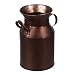 HEMOTON Farmhouse Bucket Vase Jarrones de Bronce Antiguos Metal Leche Puede Jarra Jarrón Jarra Rústico Decorativo Flor Titular para Mesa Central