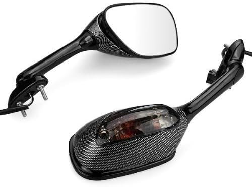 2x Motorcycle Side Mirror Motorbike Rear View Left & Right Side View Mirrors Installed On Fairing Fit For Motorcycle Racing Bike Kawasaki Ninja ZX6R