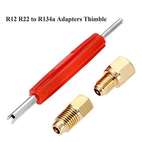 Adaptadores para R12 R22 a R134a - Conexión 1/4" Flare x 1/2" Acme miniatura 7