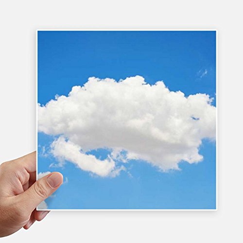 Calcomanías de cielo azul y nubes adhesivos decorativos de 20x20cm para motos 2