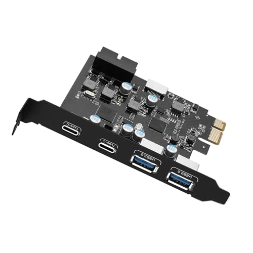 YIZITU PCIE USB Card 6 Port PCIE 2x USB C 2x USB A Expansion Card PCIE Controller 19 Pin Connector For Desktop PC Host Card - Image 6