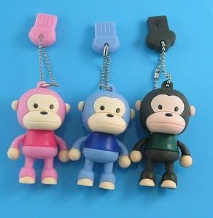 Ricco Baby Monkey USB High Speed Flash Memory Stick Pen Drive Disk (8GB BLUE)