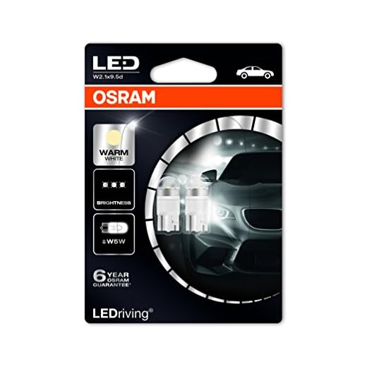 Osram 2850WW-02B LEDriving LED Retrofit W5W Luz de interior 4000K 80%, Blister Doble