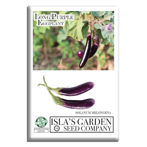 Isla’s Garden Purple Eggplant Seeds (100+ Non-GMO, Heirloom)