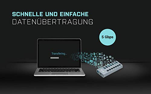 I-tec Hub USB Alimentato, Hub USB 3.0 con 7 Porte