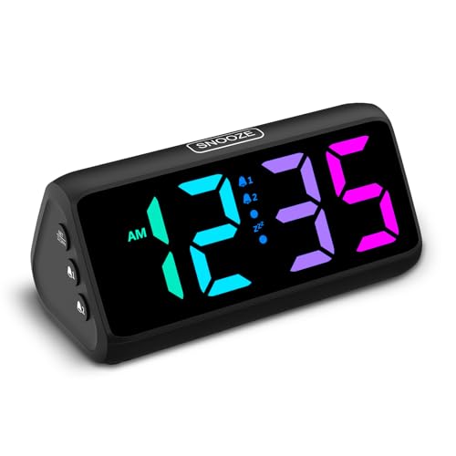 Netzu Reloj Despertador RGB Negro