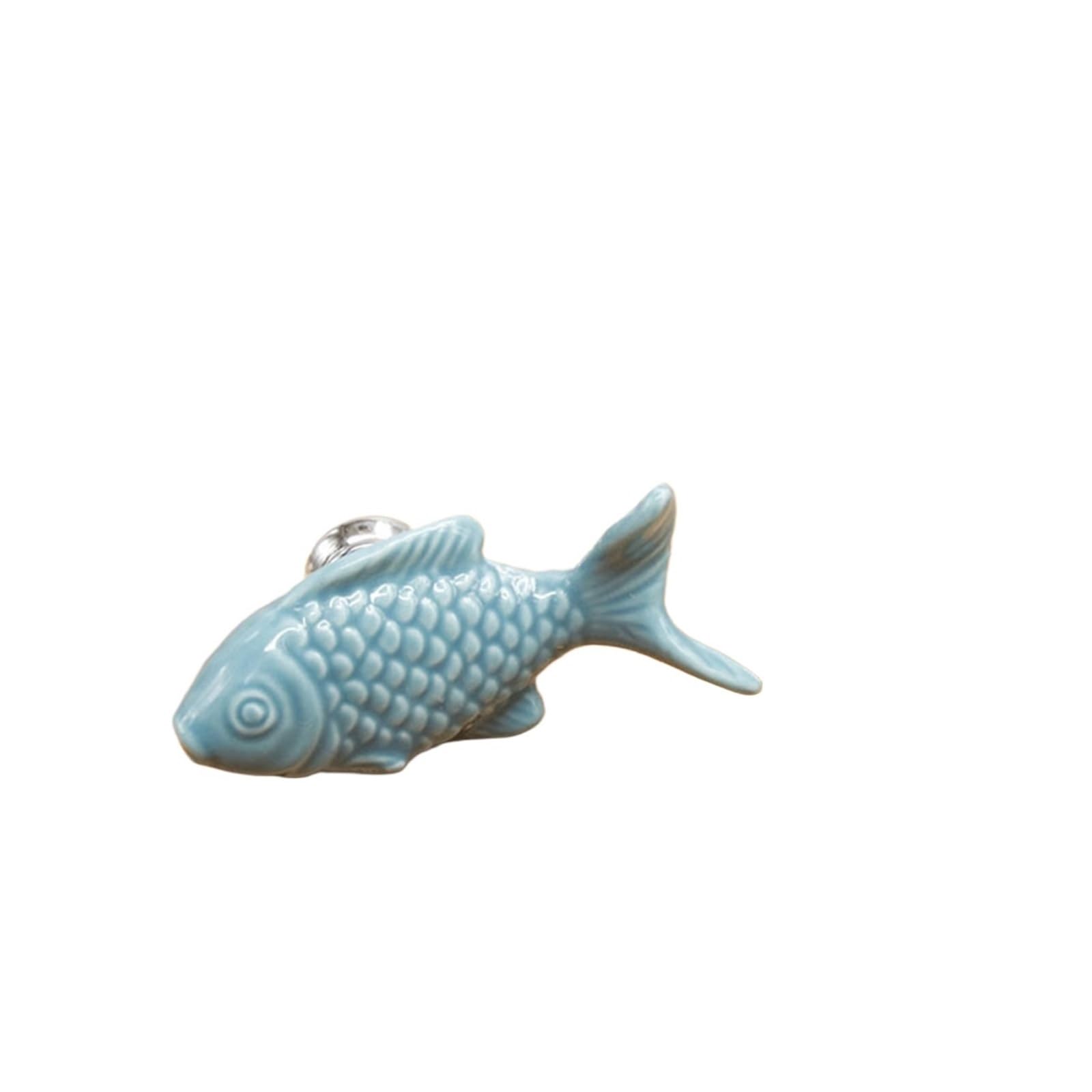 Wlihdb Color3 5Pairs Drawer Knobs Fish Shape Ceramic Handles For Room Kitchen Cabinet Cupboard Furniture Hardware For Chest Of Drawer(Color3)