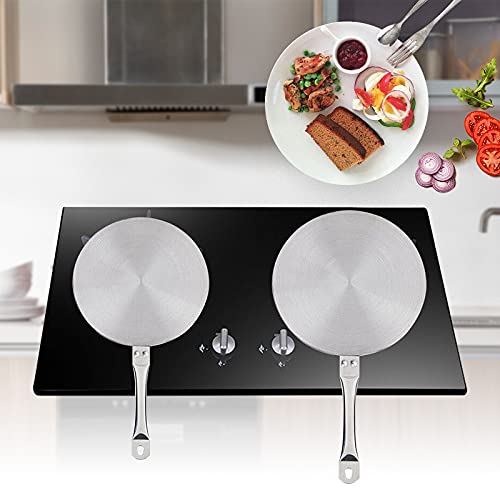 Adattatore a induzione, piastra adattatore a induzione, 20 cm, 22 cm/24 cm, piastra adattatore a induzione per piani cottura a induzione, diffusore di calore per l'uso di caffettiere, 20 cm