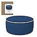 Aktive 79041 - Puff hinchable, Puff exterior, Reposapiés hinchable, Ø53x23 cm, color azul tejano, Tejido impermeable, soporta 100 kg, mobiliario jardín exterior, Aktive