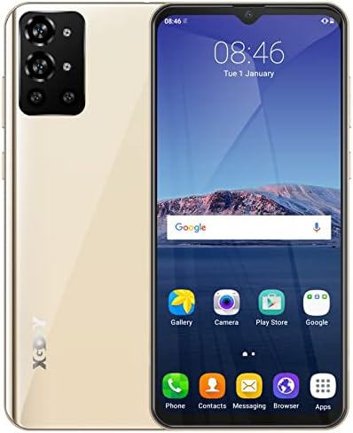 4G Unlocked Smartphones, XGODY X14, 6.52 Inch Large Screen Dual Sim Mobile Phones, Android 9.0 Cheap Cell Phones, Dual 5MP + 256GB Extended Storage, 3000mAh Massive Battery, Face Recognition (Gold)