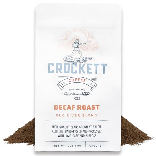 Crockett Decaf Ground Coffee – Bold Decaf Ground Coffee with
