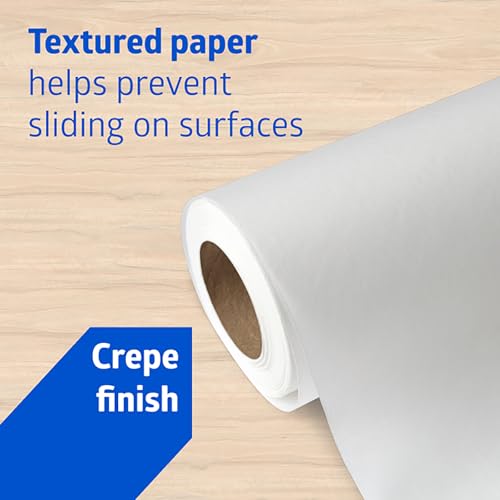 Medline Exam Table Paper, Deluxe Crepe, 18" X 125 Ft, White, 12 Rolls/carton