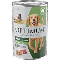 OPTIMUM Adult Wet Dog Food with Lamb and Rice 400g Can, 24 Pack