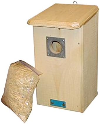 Best Woodpecker Nesting Boxes You Didn't Know You Needed 5 Northern Flicker Woodpecker House – Extra-Large Nest Box for 12" Flickers – Slate Predator Guard & Wood Chips – Handcrafted in USA from Eastern White Pine – 17.75"x9.25"x11" – Durable & Natural