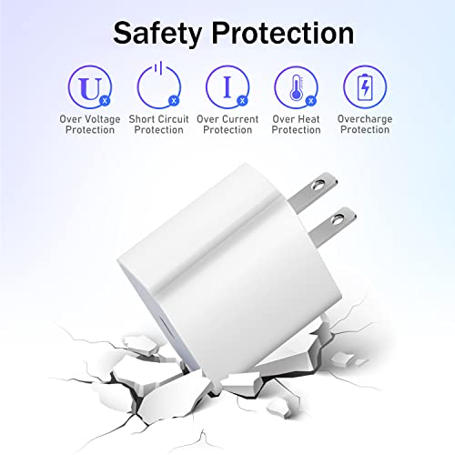 image for RUIWEIGO iPhone 14 13 Fast Charger [Apple MFi Certified] 2-Pack 20W PD