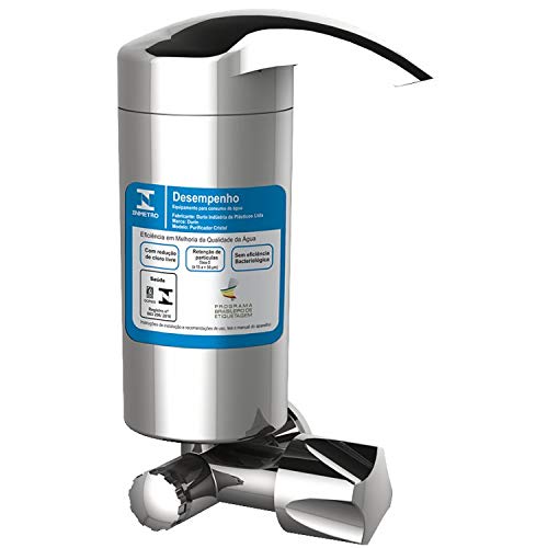 Purificador de Água Cozinha de Parede Cristal sem Torneira - Búzios Luxo Cromado Durín Ref. 01097