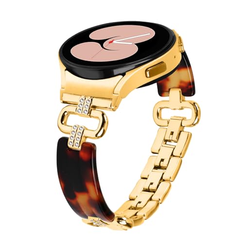 MVRYCE - MVRYCE Compatible With Galaxy Watch 6 Band 40mm 44mm Watchband, Stainless Steel Resin Band Adjustable Strap Bands for Galaxy Watch 6 Classic Band 43mm 47mm (Y02) - Best Deal on Amazon