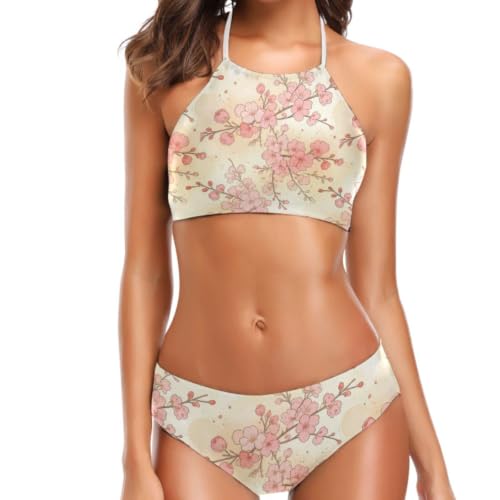 Maillot de bain extensible doux FRODOTGV avec bikini réglable à nœud