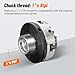 3 inch Mini Wood Lathe Chuck,4-jaw Self-Centering Lathe Chucks for Woodturning with 1 x 8TPI Thread,for Woodworking Lathe Tools
