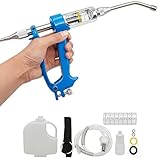 Pistola veterinaria, dispositivo de dosificación continua a prueba de fugas para ganado de granja, fácil de limpiar para cerdos, vacas, ovejas, corderos y caballos