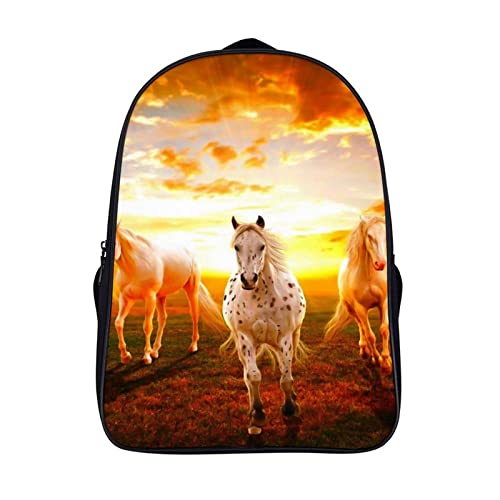 Sac à dos école cheval grand format ados contre le mal de dos