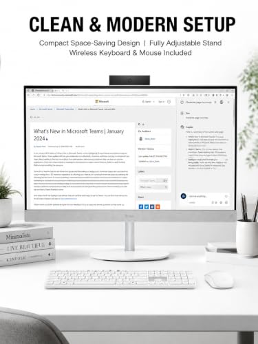 Image of Dell 27 Touchscreen All-in-One Desktop Computer PC, Ultra 7 355 32GB + 2TB