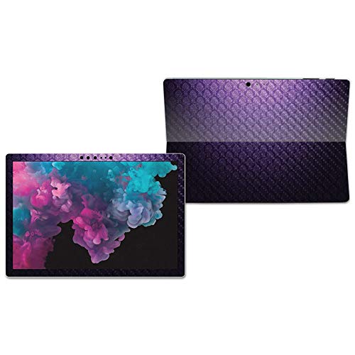 Image of MightySkins Carbon Fiber Skin for Microsoft Surface Pro 6 - Antique Purple | Protective, Durable Textured Carbon Fiber Finish | Easy to Apply, Remove, and Change Styles | Made in The USA