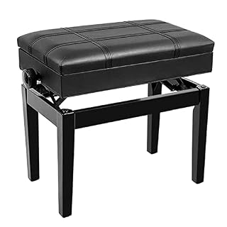 KOIAMVZW Tabouret de Piano en Simili Cuir, réglable en Hauteur, Banc de Piano en Cuir de Luxe, Tabouret de Clavier, bénéficiant d’un Cadre en Bois Massif Robuste, Robuste et Durable - Les Beatles, Paul McCartney, John Lennon, RIngo Starr, George Harrison