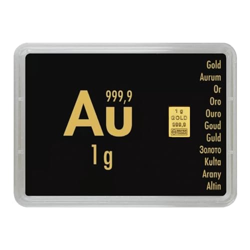 Gold zum Verschenken – Goldbarren in Motivbox - Echtheitsgarantie - Tolle Geschenkidee - Feingold 999,9 (1g Gold)