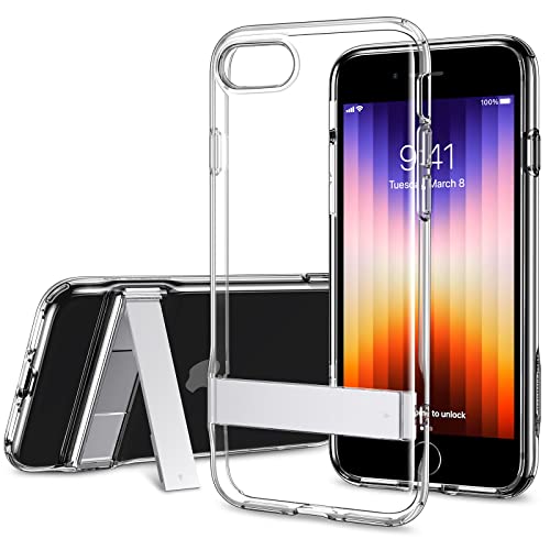 ESR for iPhone 14 Case, iPhone 13 Case with Stand, 3 Stand Modes, Military-Grade Drop Protection, Supports Wireless Charging, Slim Back Cover with Patented Kickstand for iPhone 14/13 Case, Clear