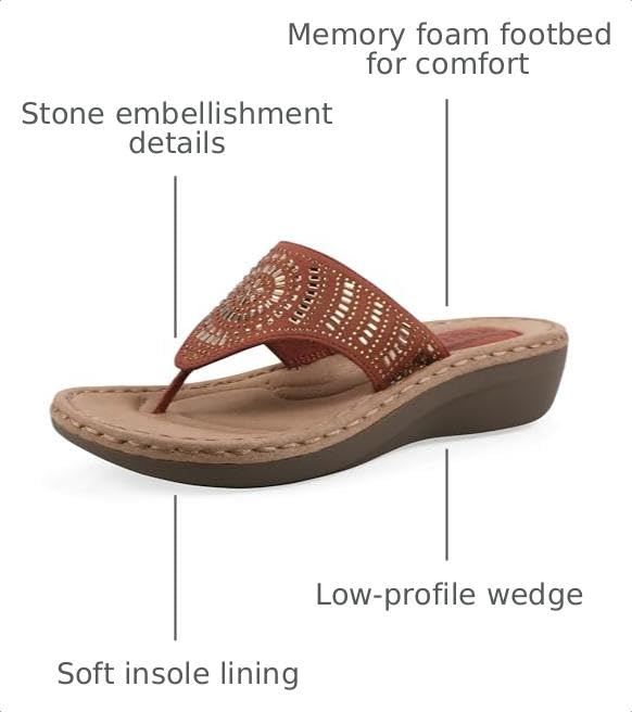 Image of Cliffs by White Mountain Women's Cienna Cushioned Sandal