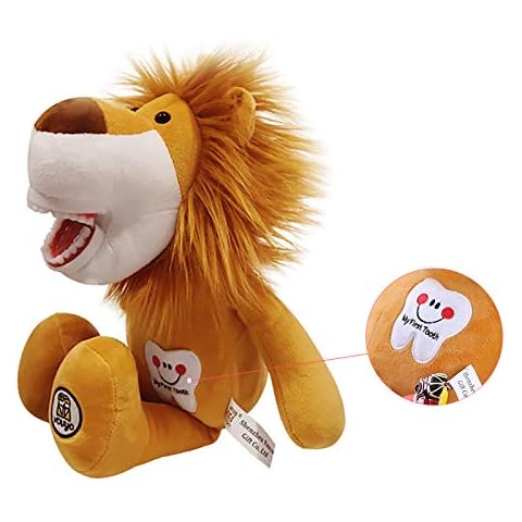 YOUYA DENTAL Tooth Fairy Plush, Oral Health Presentation Doll Puppet Little Lion Tooth Fairy Dental Educational Plush Small Size Doll with Teeth for Kids Chidren Boys Girls Cover