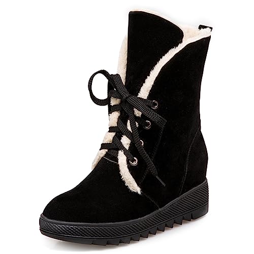 Bottes de neige femme pour le travail et la randonnée : l'alliance du confort noir 36