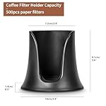 CAFEMASY Coffee Filter Holder with 350 Count Replacement Coffee Paper Filters Compatible with Aeropress Original Clear Go Espresso Maker Accessories Parts - Image 7