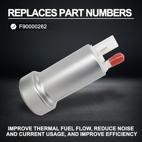 OXCANO F90000262 400 LPH Fuel Pump Kit Electric Intank Fuel Pump with Installation Hardware Universal Racing In Tank Fuel Pump Compatible with Walbro Racing