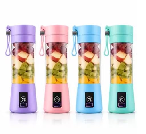Image of USB Rechargeable, Portable, Easy-to-use, Blender with a Sporty Look (best for Milk-Shakes, Smoothies, Whey-Protein, & Wet blending) (1, Multicolor, 25, Watts)