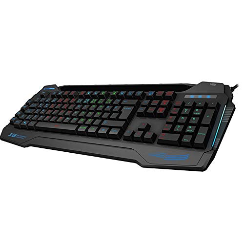 Rampage KB-R63 STAGE RGB Farbe 4 Makro Funktion Sound Sensitive Light Q USB + Audio Mic Out Gaming Kl