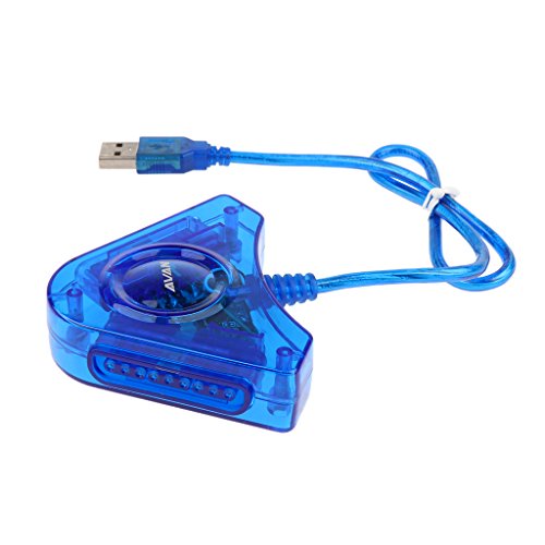 Cabo adaptador conversor USB duplo Joystick para PlayStation PS1 PS2 PSX console de jogos