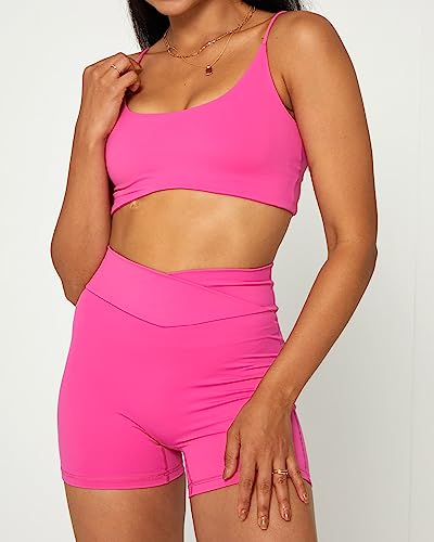 Image of Danysu Backless Sports Bra Soft Workout Tops with Removable Padded Yoga Training Bras Strappy Going Out Top