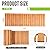 Tatuo 1 Pack 8 FT Wooden Garden Pathway Roll Out Straight Walkway Outdoor Path Wood Flooring Boardwalk Pavers for Garden Backyard Patio Beach Outdoor Wedding Party, 8' L x 17" W