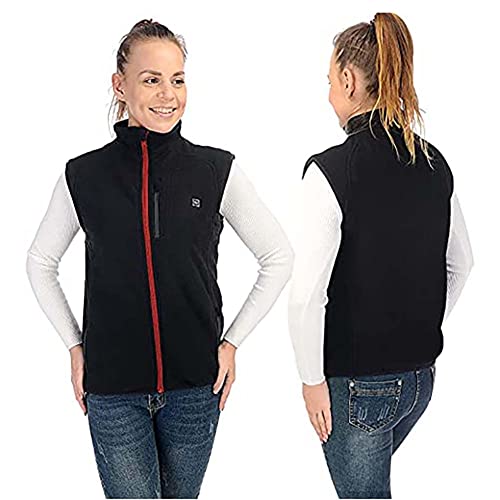 Heated Vest For Men Women, Fleece Heated Jacket For Outdoor Skiing (No Battery) Black #TOP3