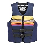 Airhead Santa Cruz Life Vest Adult Small Navy L70, Fits Chest 37.5-40 inch