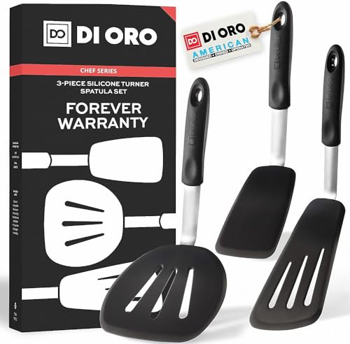 Set Di 2 Spatole In Silicone Antiaderenti – Resistenti Al Calore E Lavabili In Lavastoviglie – Utensili Da Cucina Per Friggere, Cuocere E Mescolare (Grigio)