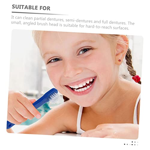 HEALEEP 6 Stück Teiliges Zahnbürste für Erwachsene Kleine Doppelseitige Zahnbürste zur Zahnersatzreinigung Tragbare Gebissbürste mit Ergonomischem Design für Tägliche Mundpflege – Bild 8