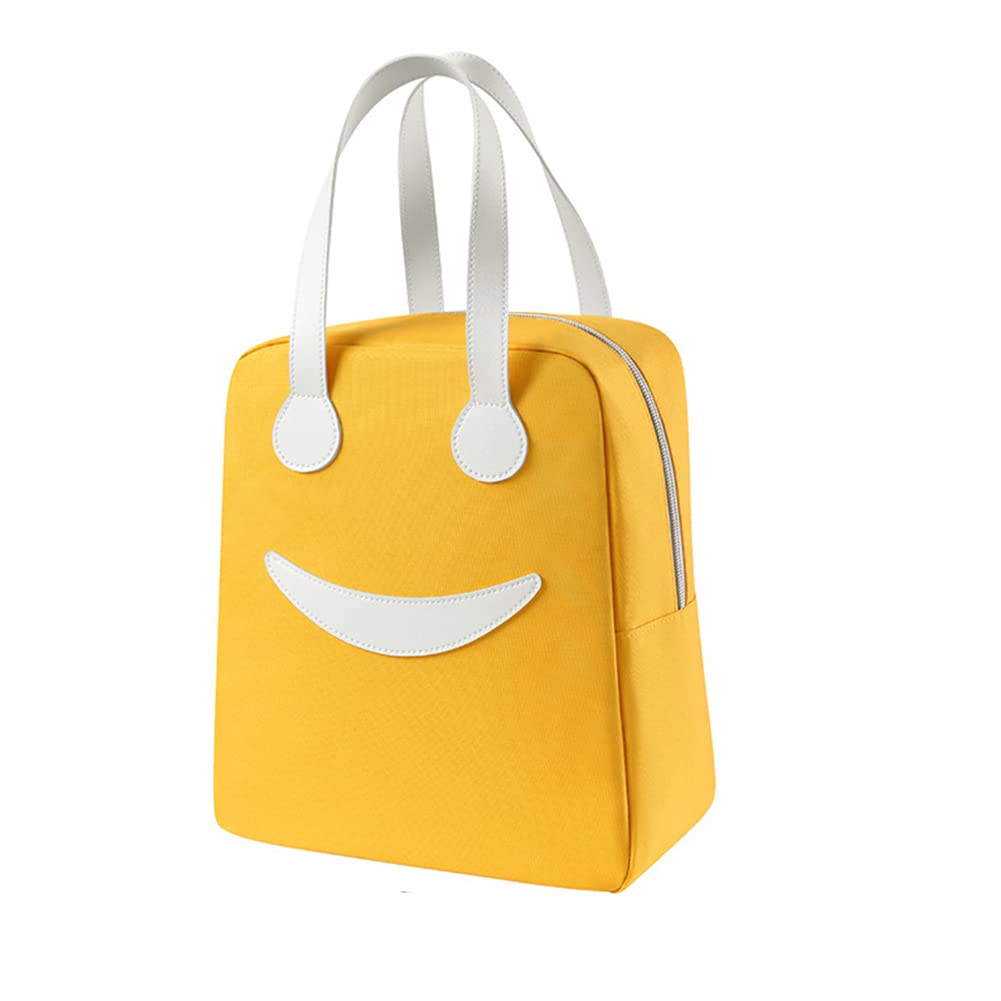 croselyu Portable Insulated Mini Lunch Bag - Cute Outdoor Picnic Ice Storage Bag, 1 PCE (Large,Yellow)