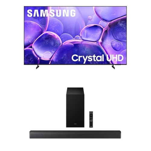 Image of Samsung 65-Inch Class Crystal UHD U8000F 4K Smart TV (2025 Model) Endless Free Content, Crystal Processor 4K B-Series Soundbar HW-B630F 3.1 ch DTS Virtual:X Soundbar (2025 Model)