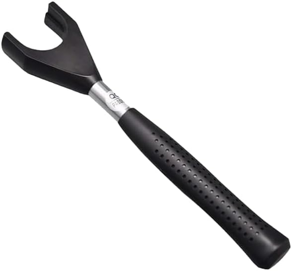 ER16A Wrench ER Nut Spanner Collet Chuck Wrench 42CrMo Ultra-High-Strength Steel Hand Tool Longer Handle Black